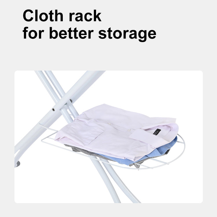 Locaupin Pro Luxury Ironing Board - Extreme Stability Steam Iron Rest , Extra-Large Board, Adjustable Height,Foldable