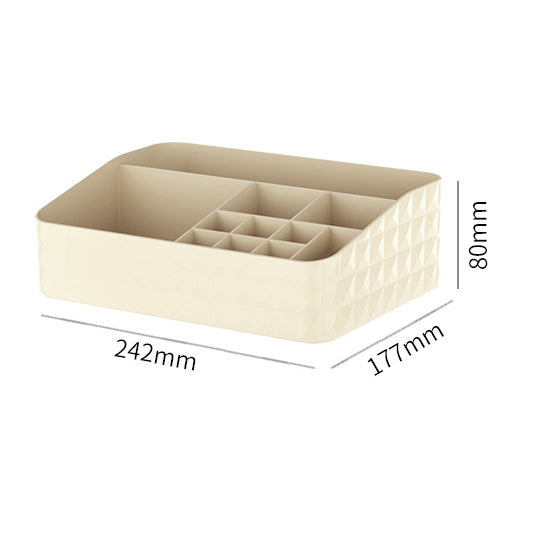 Locaupin Makeup Organizer with Brush Holder Clear Drawer,  Stand for Lipsticks, Eyeshadow, Nail Polish Jewelry Skincare