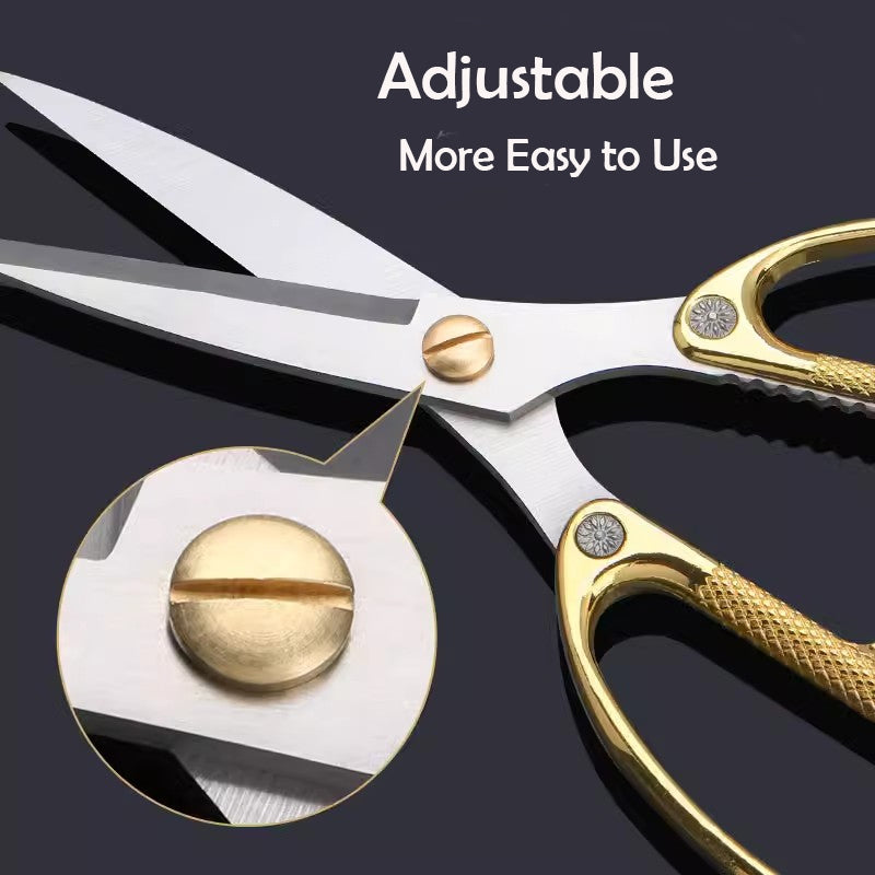 Locaupin Shears Scissors Heavy Duty for Kitchen Use Cutting Chicken Bones Poultry Made of Stainless Steel