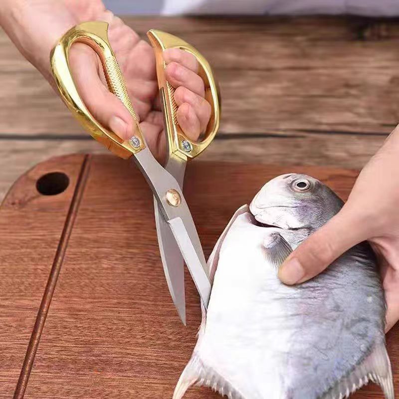 Locaupin Shears Scissors Heavy Duty for Kitchen Use Cutting Chicken Bones Poultry Made of Stainless Steel