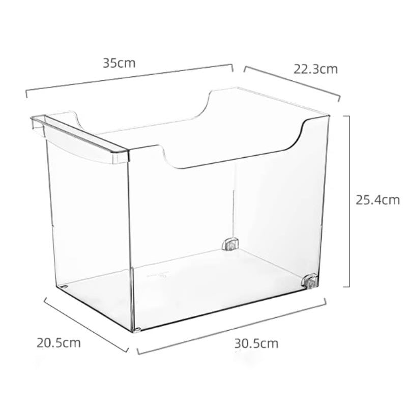 Locaupin Book Storage, Stationery Storage, Cabinet Box Storage Organizers Storage Bins Plastic Organizers Snack Storage