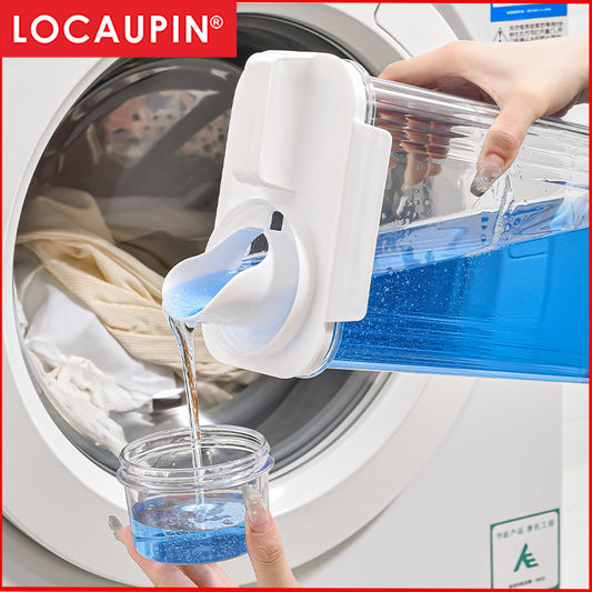 Locaupin Laundry Detergent Dispenser, Liquid Laundry Soap Containers &Fabric Softener Dispenser for Laundry Organizatior