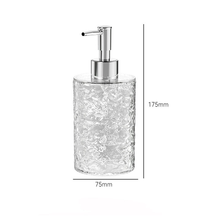 Locaupin Plastic Soap Dispenser Bottle, Refillable Kitchen Liquid Soap Bottle, Wash Hand Liquid Clear Bathroom Bottle