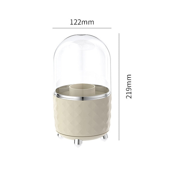 Locaupin Makeup Organizer with Brush Holder Clear Drawer,  Stand for Lipsticks, Eyeshadow, Nail Polish Jewelry Skincare