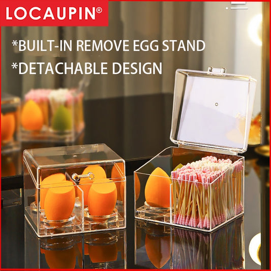Locaupin Mini Shape Storage Box Jewelry Organizer Pill Case Container Small Modular Storage Case