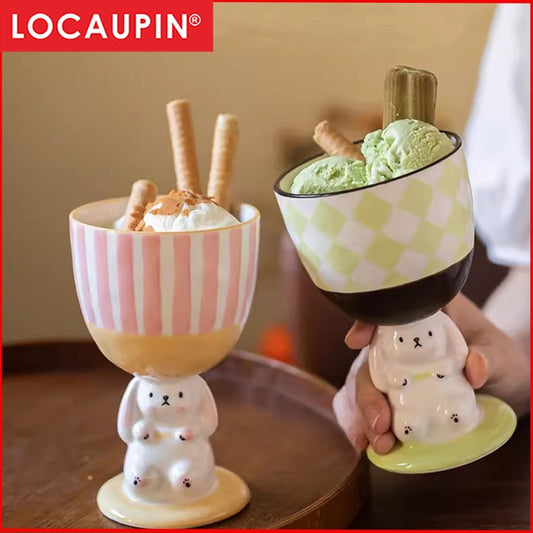 Locaupin Ceramic Large Coffee Mugs Tea Cups, Milk Mugs, breakfast cups ,Cereal, Ice Cream Nice for Gifts