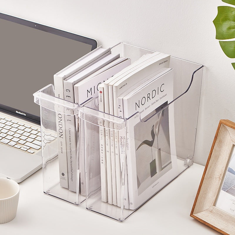 Locaupin Book Storage, Stationery Storage, Cabinet Box Storage Organizers Storage Bins Plastic Organizers Snack Storage