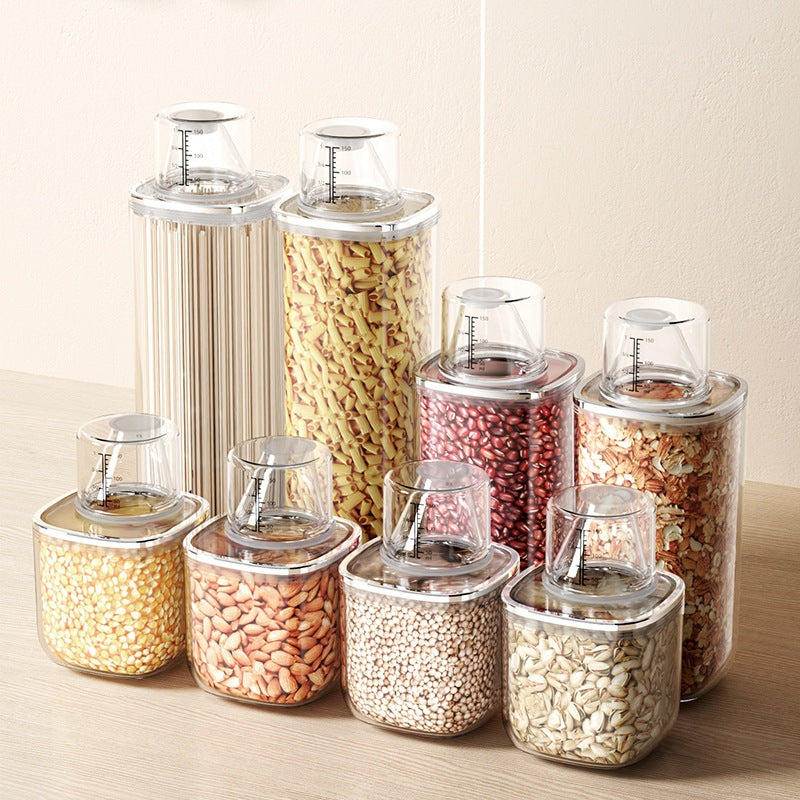 Locaupin Airtight Food Storage Container Kitchen Organization Food Dispensers Pasta Storage Jar