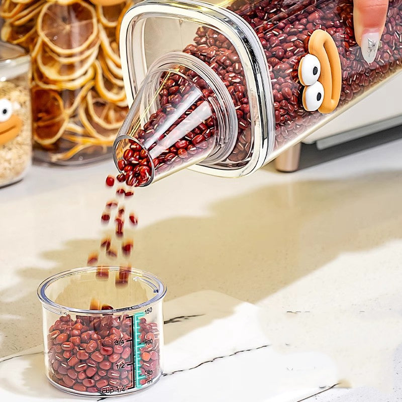 Locaupin Airtight Food Storage Container Kitchen Organization Food Dispensers Pasta Storage Jar