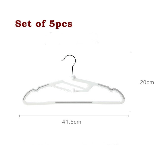 LOCAUPIN Plastic Dry Wet Clothes Hangers Non-slip Wrinkle free Home Power Clothes Drying Racks