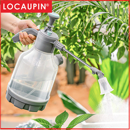 Locaupin 1.8L Hand Pressure Garden Sprayer, Air Pressure Plastic Spray Bottle for Plant Flower, Pump Pressure Sprayer