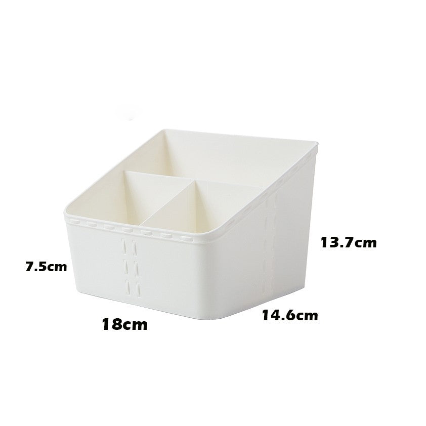 Locaupin Plastic Remote Control Holder, Storage Basket,Cosmetic Storage Organizer,Stationery Storage,Desk Organizers