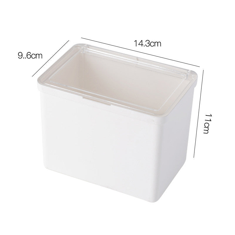 Locaupin Plastic Storage Containers Clear Rectangle Organizer Case with Lids Mini Clear Plastic Organizer Storage Box