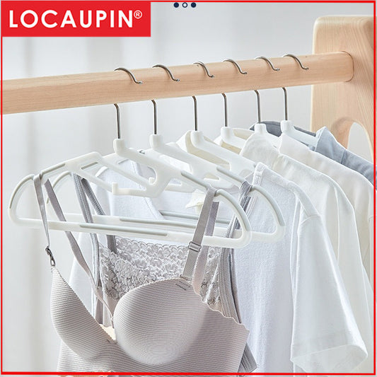 LOCAUPIN Plastic Dry Wet Clothes Hangers Non-slip Wrinkle free Home Power Clothes Drying Racks