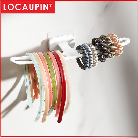 Locaupin Plastic Headband Organizer Stand | Hairband Display Rack | Space-Saving Storage Holder