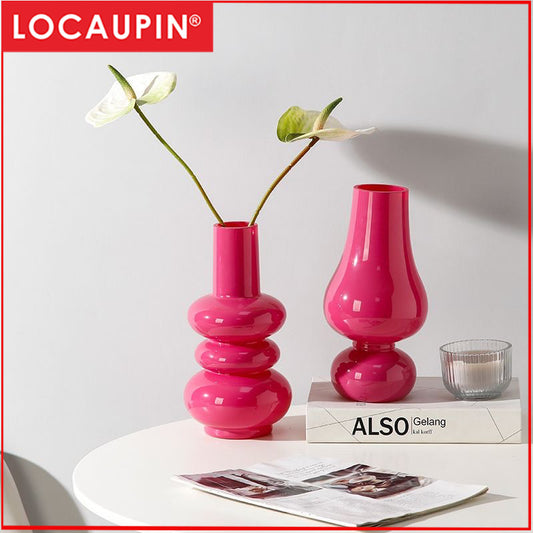Locaupin Clear Glass Cylinder Vase,Floating Candle Holder Vase, Decor Vases,Clear Vases for Wedding Decorations