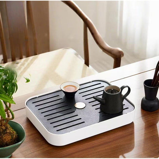 Locaupin Tea DrainBoard Double Layer Kitchen Drain Shelf Sink Detachable Plastic Draining Rack Tray Fit