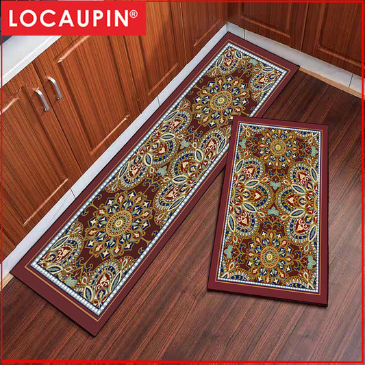 Locaupin Super Absorbent Bath Mat Bathroom Mat Super Absorbent Living Room Floor Mat Rubber Non-Slip Bottom