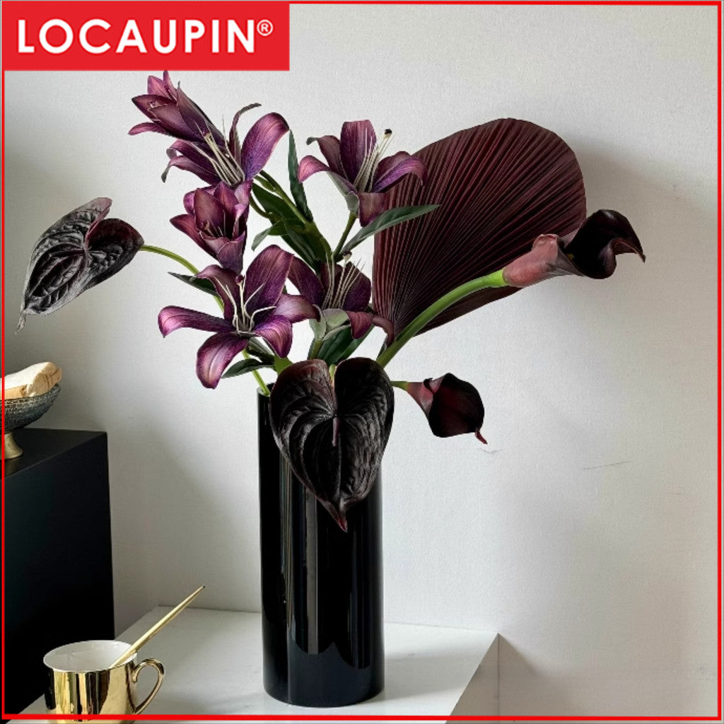 Locaupin Clear Glass Cylinder Vase,Floating Candle Holder Vase, Decor Vases,Clear Vases for Wedding Decorations