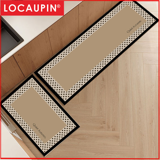Locaupin Super Absorbent Bath Mat Bathroom Mat Super Absorbent Living Room Floor Mat Rubber Non-Slip Bottom