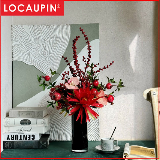 Locaupin Clear Glass Cylinder Vase,Floating Candle Holder Vase, Decor Vases,Clear Vases for Wedding Decorations