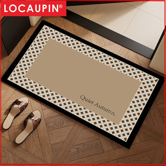Locaupin Super Absorbent Bath Mat Bathroom Mat Super Absorbent Living Room Floor Mat Rubber Non-Slip Bottom