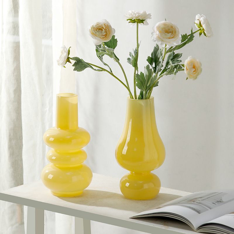 Locaupin Clear Glass Cylinder Vase,Floating Candle Holder Vase, Decor Vases,Clear Vases for Wedding Decorations