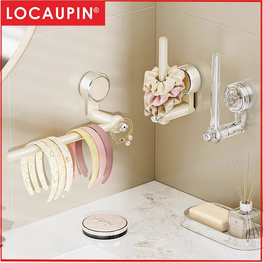 LOCAUPIN Adhesive Paper Towel Holder l Rotatable l Wall Mounted Kitchen Tissue Holder