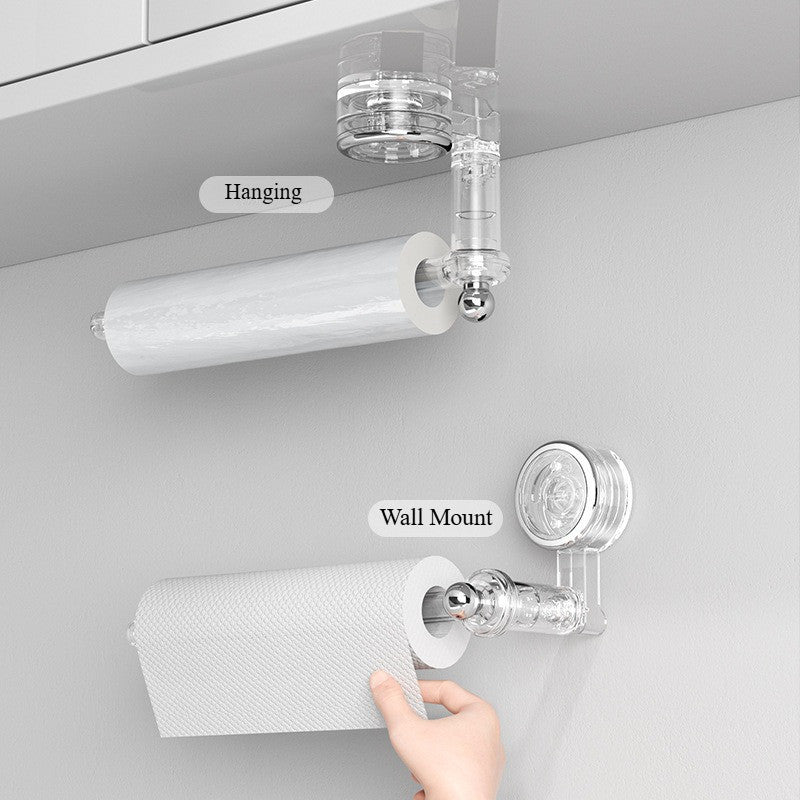 LOCAUPIN Adhesive Paper Towel Holder l Rotatable l Wall Mounted Kitchen Tissue Holder