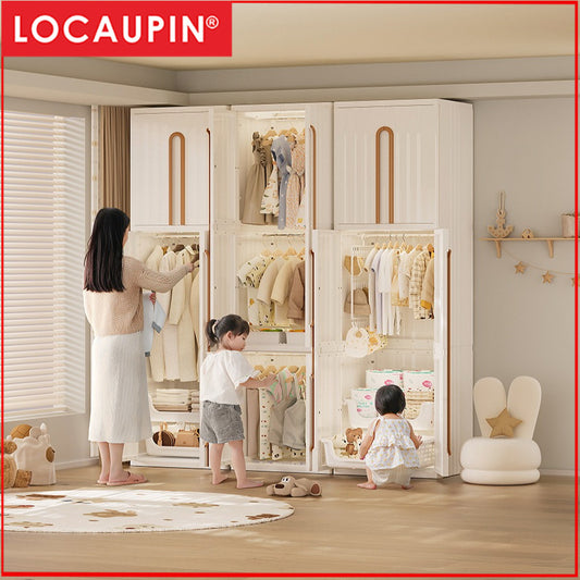 Locaupin Modern Minimalist Wardrobe Cabinet｜Bedroom Furniture｜Closet｜Minimalist Storage Closet｜Storage Solutions